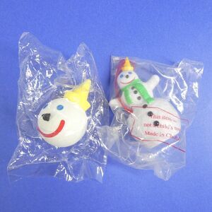 Jack in the Box Head Antenna Topper Ball & Snowman Christmas Ornament Foam